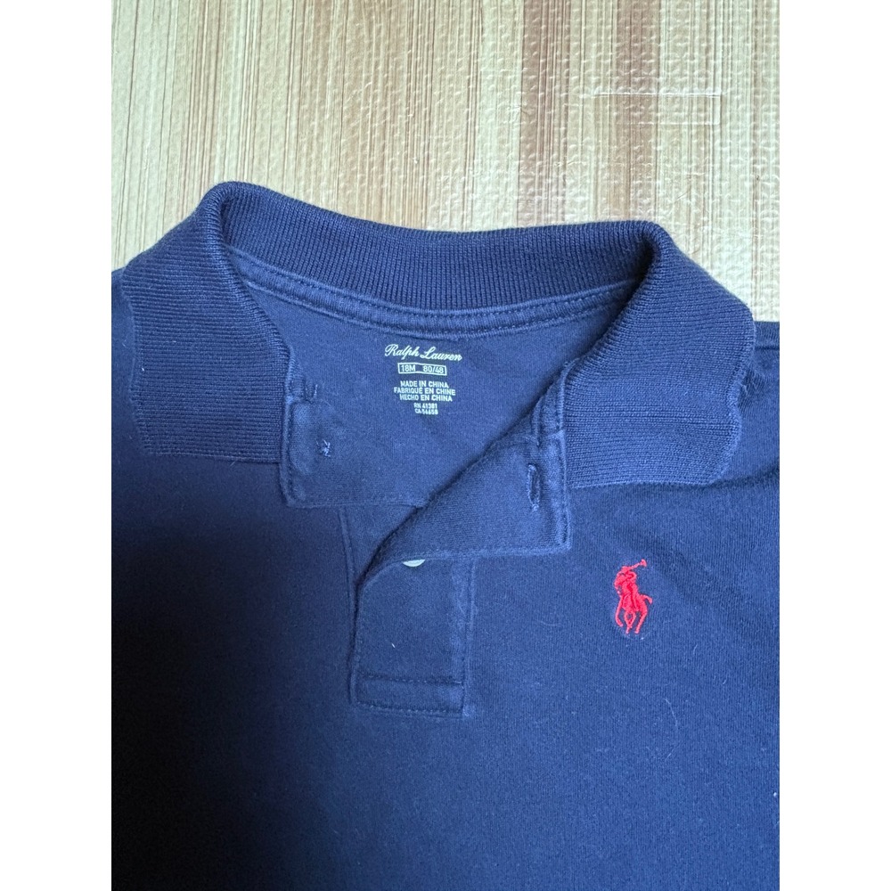Ralph Lauren Toddler Boys Navy Polo Shirt and Sullivan Slim Jeans Set 18M - Picture 3 of 7